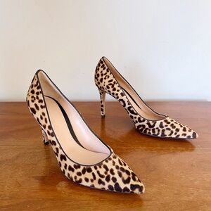 Gianvito Rossi • Gianvito 85 pump leopard print calf hair stiletto heel